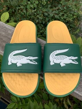 Lacoste Croco Dualiste slides